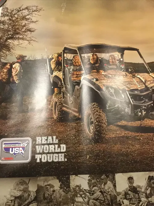 YAMAHA VIKING VI UTV SS SIDE-BY-SIDE WALL POSTER BANNER DEALER GARAGE SIGN 3X2