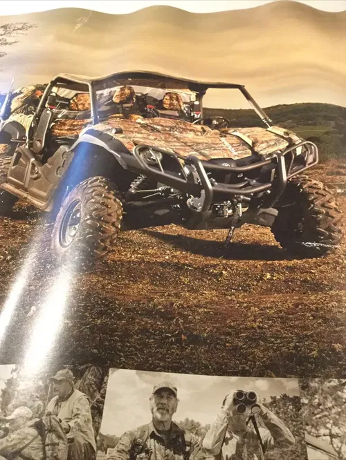 YAMAHA VIKING VI UTV SS SIDE-BY-SIDE WALL POSTER BANNER DEALER GARAGE SIGN 3X2