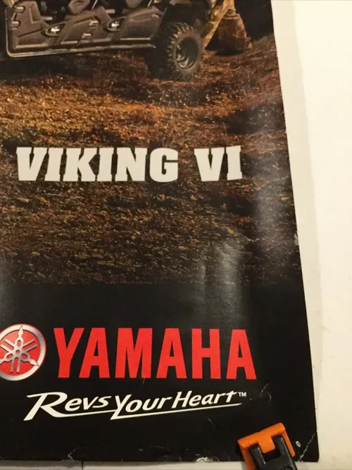 YAMAHA VIKING VI UTV SS SIDE-BY-SIDE WALL POSTER BANNER DEALER GARAGE SIGN 3X2