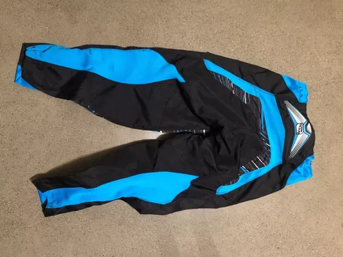 MSR M13 AXXIS PANTS RACING BLACK CYAN BLUE ADULT MENS SIZE 30