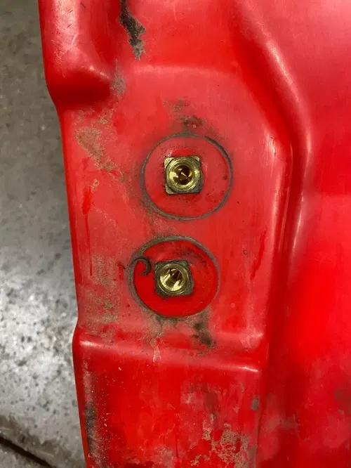OEM TRX250R TRX 250R HONDA GAS TANK FUEL PETROL RED 1986 1987 1988 1989 STOCK