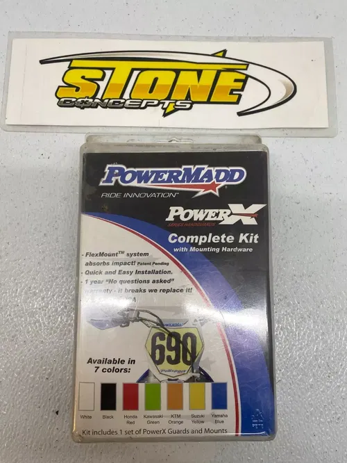 PowerMadd Universal PowerX FlexMount and Handguards Hand Guards Black ATV