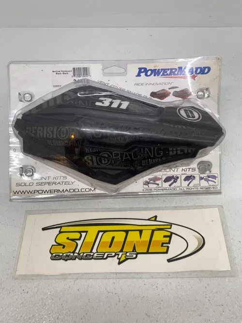 PowerMadd Universal PowerX FlexMount and Handguards Hand Guards Black ATV