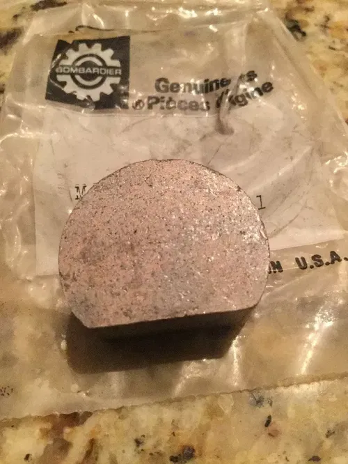 VINTAGE GENUINE BOMBARDIER SKIDOO SKI DOO BRAKE PUCK SNOWMOBILE P/N 414-1234