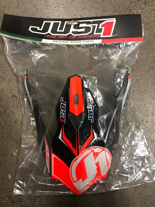 JUST1 J32 REPLACEMENT HELMET PEAK VISOR MOTO X ORANGE DIRT BIKE MOTORCYCLE