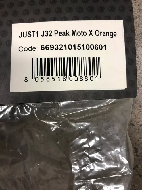 JUST1 J32 REPLACEMENT HELMET PEAK VISOR MOTO X ORANGE DIRT BIKE MOTORCYCLE