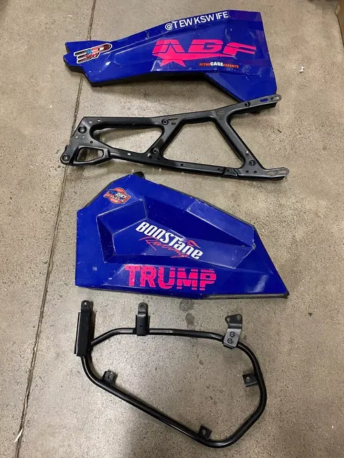 OEM Polaris RZR XP 1000 EPS Front Left Door Frame Lower Mount Plastic Panel