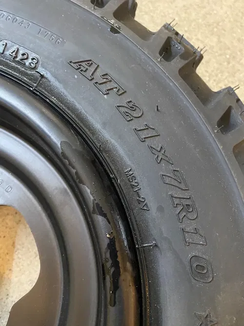FRONT/REAR WHEELS/MAXXIS RADIAL MS TIRES YAMAHA STOCK RAPTOR 350 20X10X9 21X7X10