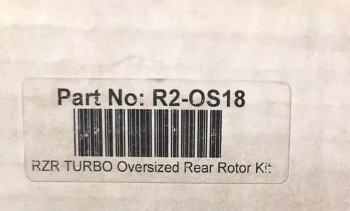 New Streamline Oversized Rear Brake Rotor Kit R2-OS18 Polaris RZR Turbo XP 4