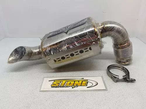 Can-Am Maverick X3 Turbo R RR JOY DESIGNS SIDE EXIT QUIET Muffler Exhaust Pipe