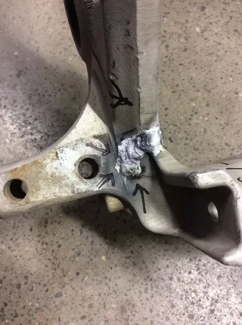 CAN AM CANAM BRP DS450 DS 450 XMX XXC X 08-13 REAR LEFT FRAME HIP SECTION