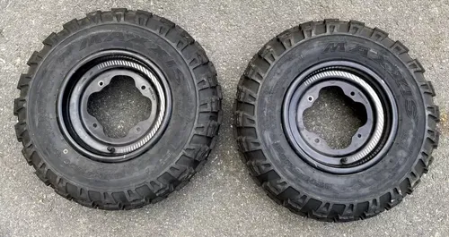 FRONT WHEELS & MAXXIS TIRES 10X5 YFZ450R BANSHEE 350 700 660 250 RAPTOR 21X7X10
