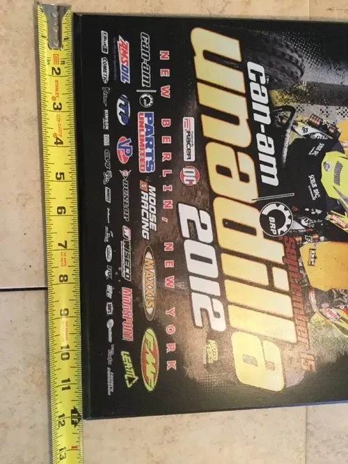 UNADILLA MX AMA GNCC RACING PLAQUE AWARD ROLL DESIGN LAEGER'S TRX250R 450R 250R