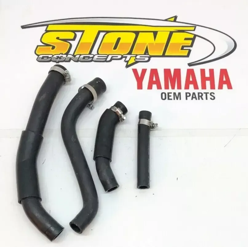 NEW YAMAHA WR250F YZ250F YZ250FX RADIATOR COOLING HOSES CLAMPS OEM 2019-2023