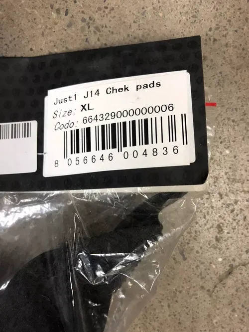 JUST1 J14 HELMET CHEEK PADS PADDING LINERS LINING EXTRA LARGE XL