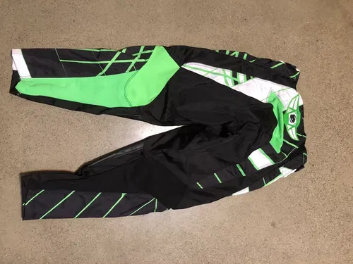 ANSR ANSWER A13 ION PANTS RACING BLACK WHITE GREEN ADULT MENS SIZE 32