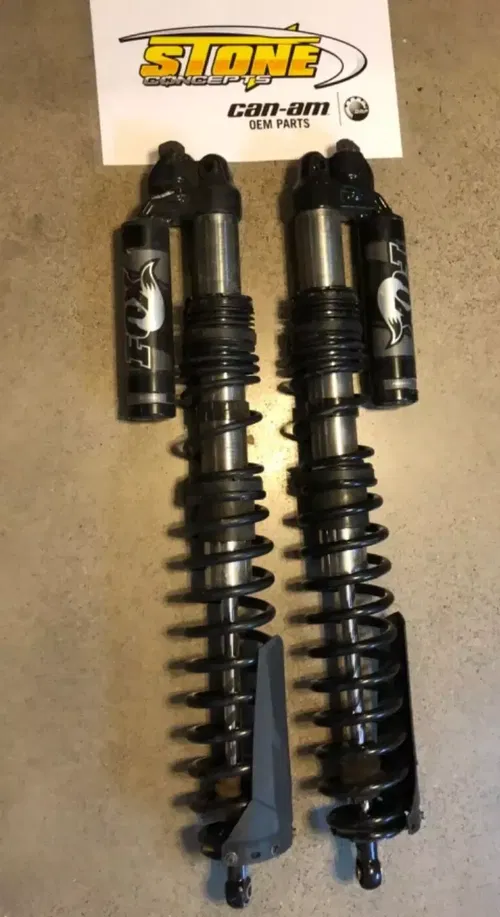 OEM 18+ CAN-AM MAVERICK X3 R TURBO REAR FOX SHOCKS SUSPENSION LEFT RIGHT SET 64"