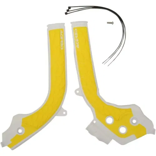 Acerbis X-Grip Frame Guard Protector White/Yellow Guards PLASTIC KTM SX EXC SXF