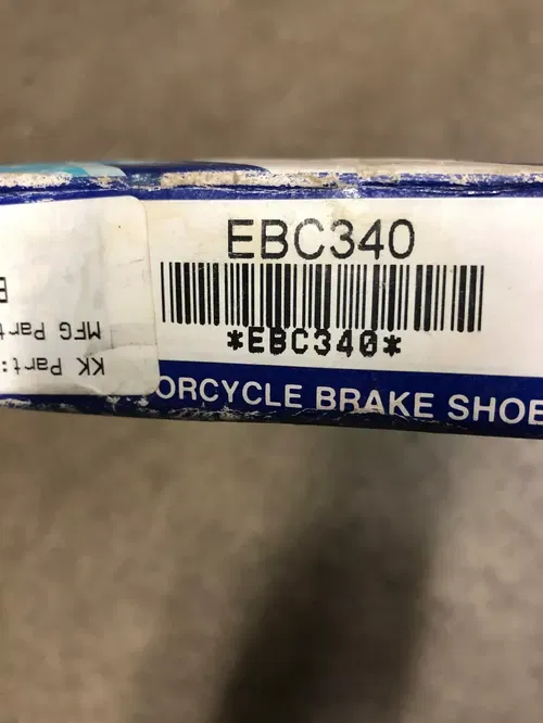 NOS Honda EBC Standard Brake Shoes 1989-2014 Honda GB500 TRX250 EBC 340