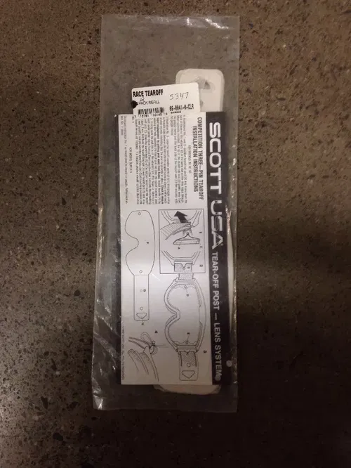 SCOTT 12 CLEAR RACE GOGGLE TEAR OFFS OFF TEAROFF TEAROFFS TEAR-OFFS 89 87 83