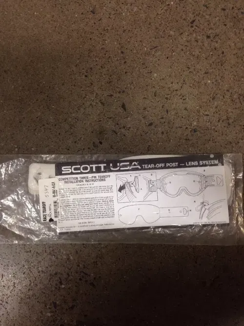 SCOTT 12 CLEAR RACE GOGGLE TEAR OFFS OFF TEAROFF TEAROFFS TEAR-OFFS 89 87 83