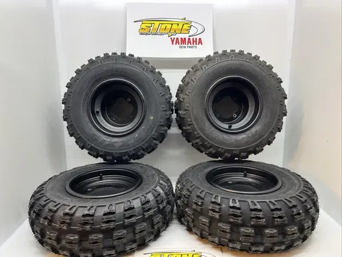 FRONT/REAR WHEELS/MAXXIS RADIAL TIRES YAMAHA STOCK BLASTER 200  20X10X9 21X7X10