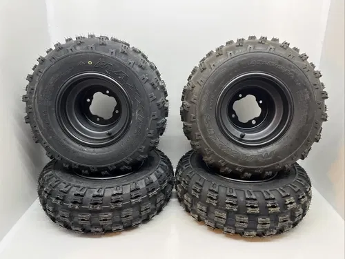 FRONT/REAR WHEELS/MAXXIS RADIAL TIRES YAMAHA STOCK BLASTER 200  20X10X9 21X7X10