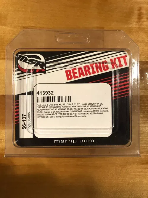 MSR FORK DUST SEAL KIT CR 125R 250R KX 125 250 KLX650 GSXR HAYABUSA YZF R1 R6