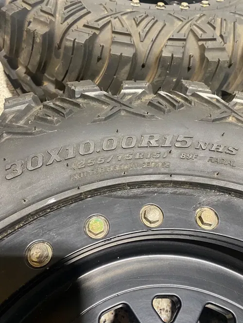 CAN AM X3 MAVERICK 1000 15" MUSCLE BEADLOCK WHEELS 4/137 30" PRO ARMOR TIRES