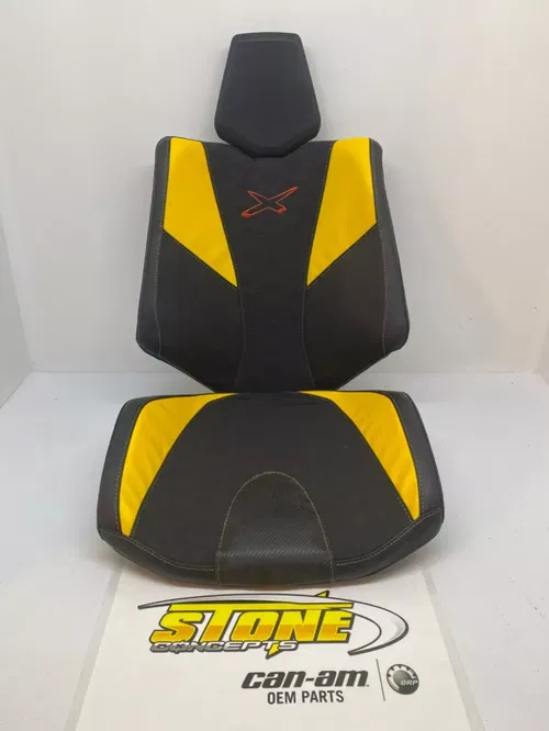 OEM Can-Am Maverick 1000 R X3 Turbo Black Yellow Seat Back Cushion Bottom Can Am