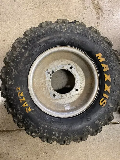 FRONT 2-3 ITP WHEELS & MAXXIS TIRES 21X7X10 HONDA TRX250R TRX450R SUZUKI LTR450