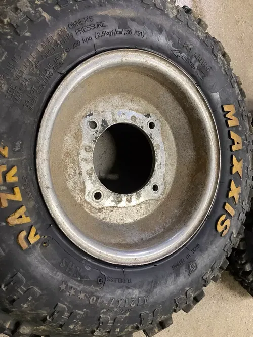 FRONT 2-3 ITP WHEELS & MAXXIS TIRES 21X7X10 HONDA TRX250R TRX450R SUZUKI LTR450