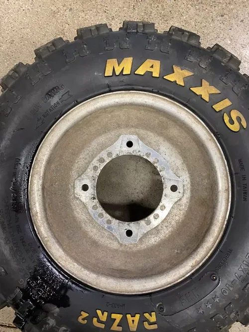 FRONT 2-3 ITP WHEELS & MAXXIS TIRES 21X7X10 HONDA TRX250R TRX450R SUZUKI LTR450