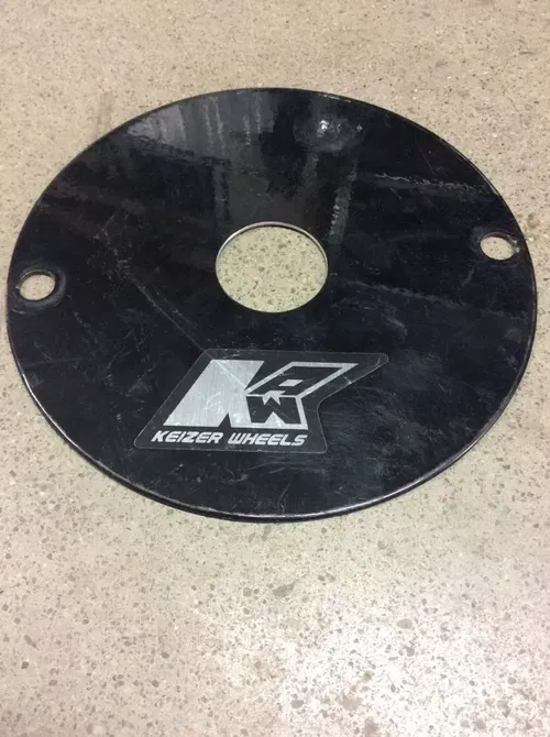 KEIZER BEADLOCK INNER REAR WHEEL RIM 9X9 9 INCH METAL CENTER CAP HONDA YAMAHA