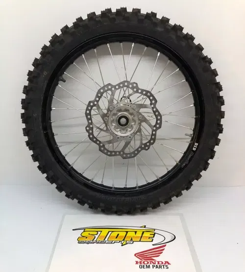 2018-2025 Honda CRF450R CRF250R BLACK DID Front Wheel Black 21x1.60 20mm Dunlop