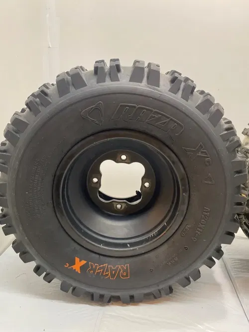 REAR DWT BEADLOCK WHEELS RAZR XC TIRES YAMAHA YFZ450R BANSHEE WARRIOR RAPTOR