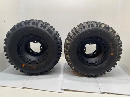 REAR DWT BEADLOCK WHEELS RAZR XC TIRES YAMAHA YFZ450R BANSHEE WARRIOR RAPTOR