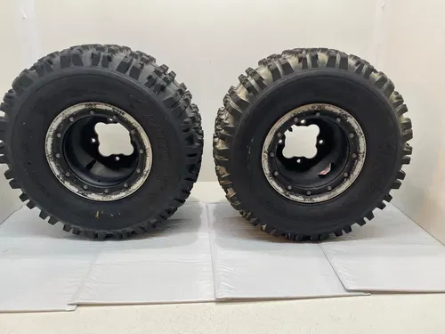 REAR DWT BEADLOCK WHEELS RAZR XC TIRES YAMAHA YFZ450R BANSHEE WARRIOR RAPTOR