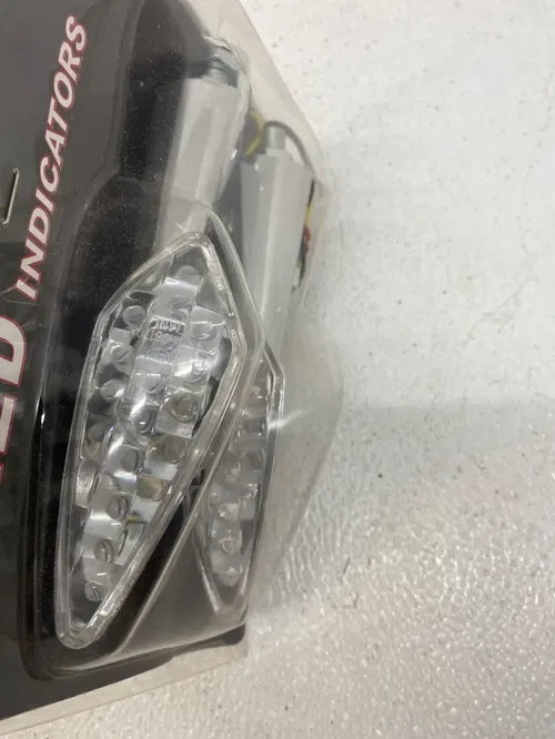 LED Indicators CHROME Turn Signals Motorcycle TL-GJ-039-3 KRATOR