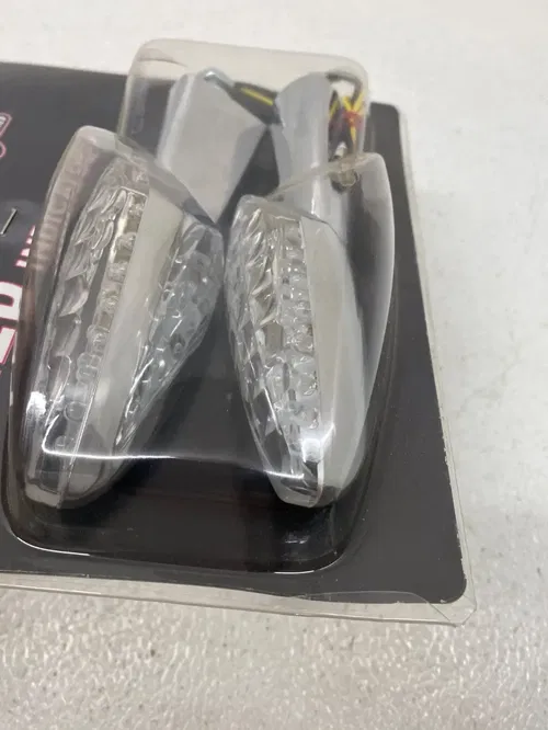 LED Indicators CHROME Turn Signals Motorcycle TL-GJ-039-3 KRATOR