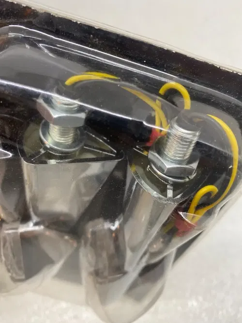LED Indicators CHROME Turn Signals Motorcycle TL-GJ-039-3 KRATOR