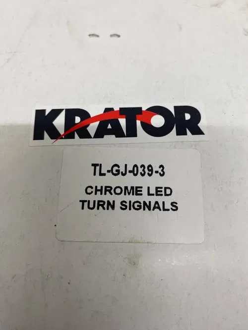 LED Indicators CHROME Turn Signals Motorcycle TL-GJ-039-3 KRATOR