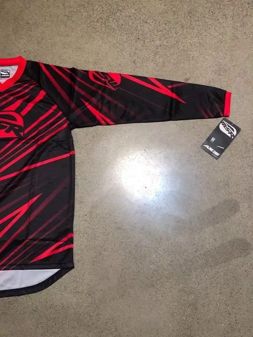 MSR M12 AXXIS RED BLACK JERSEY ADULT MENS SIZES S M L 2XL SMALL MEDIUM LARGE