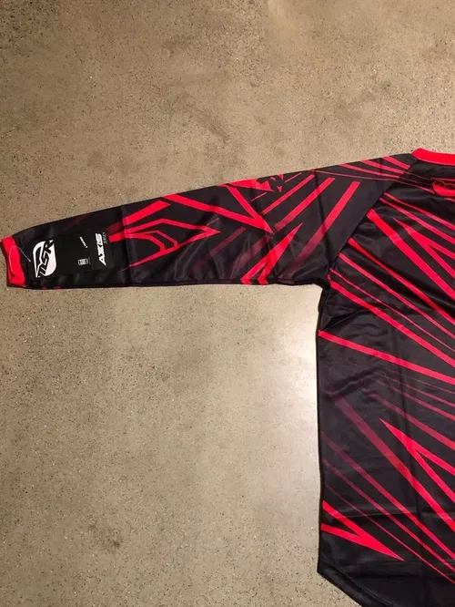 MSR M12 AXXIS RED BLACK JERSEY ADULT MENS SIZES S M L 2XL SMALL MEDIUM LARGE