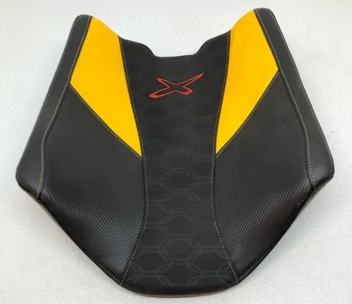 OEM Can-Am Maverick 1000 R X3 Turbo Black Yellow Seat Back Cushion Bottom Set 2