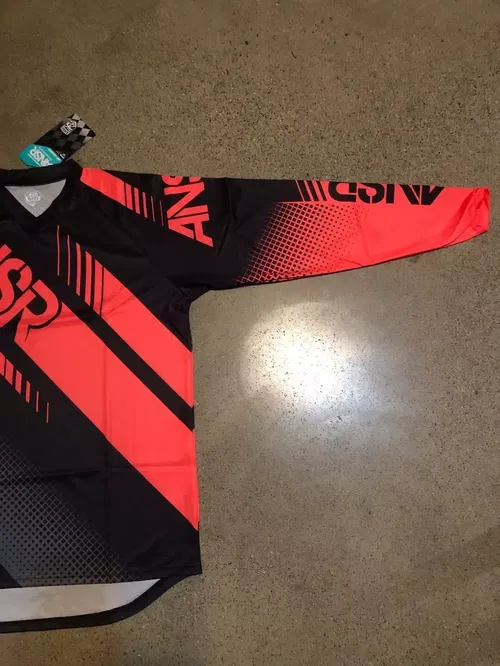 ANSR ANSWER A16.5 SYNC JERSEY BLACK GREY RED ADULT MENS M MEDIUM