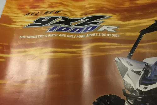 YAMAHA YXZ1000R YXZ 1000R SIDE-BY-SIDE WALL POSTER BANNER GARAGE SHOP SIGN 3X2