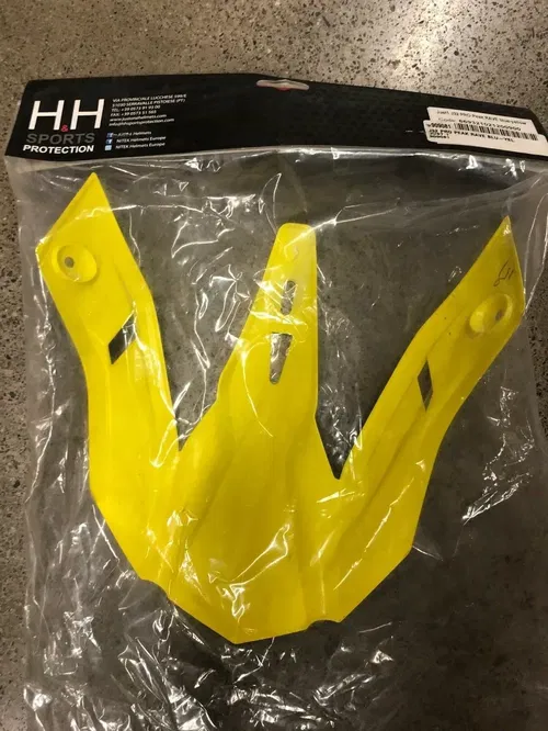 JUST1 J32 PRO REPLACEMENT HELMET PEAK VISOR RAVE BLUE YELLOW MX DIRT BIKE