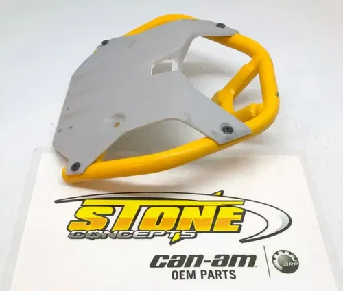New OEM Can-Am Renegade 1000 XXC Front Bumper Guard Skid Plate Metal 2023 Yellow