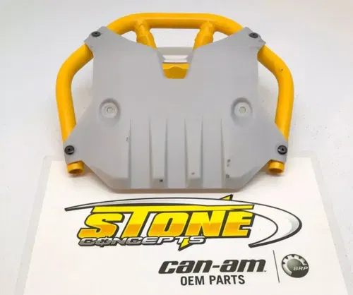 New OEM Can-Am Renegade 1000 XXC Front Bumper Guard Skid Plate Metal 2023 Yellow
